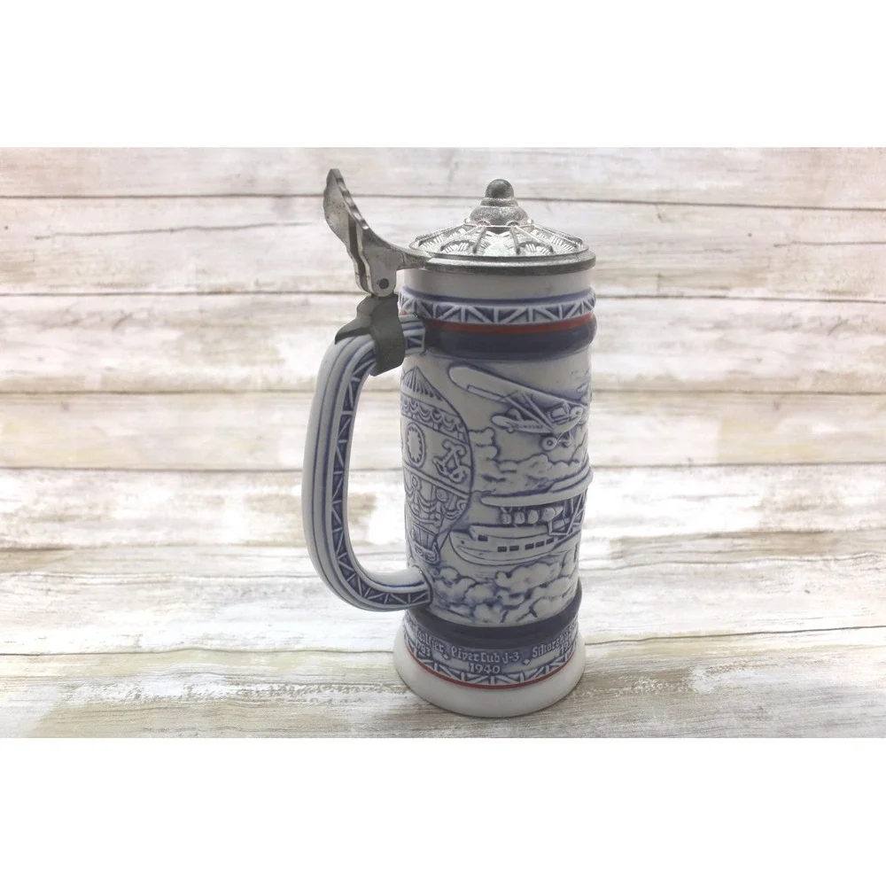 Vintage Avon‎ 1981 Aviation Handcrafted Beer Mug #259639